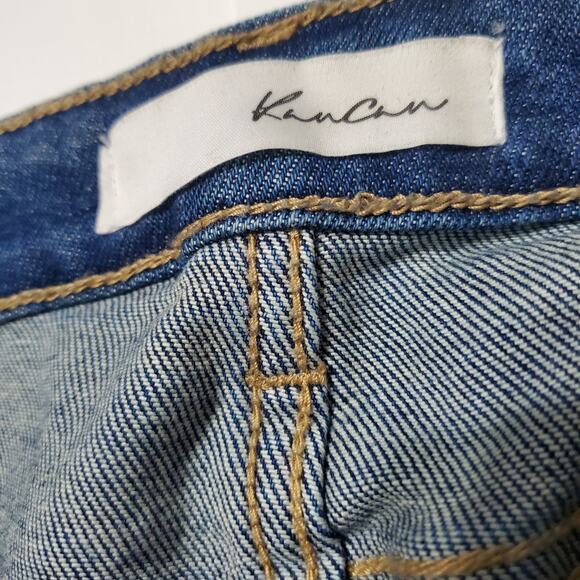 KanCan Mercy High Rise Ankle Skinny Jeans Medium Wash Size 11/29 Raw Hem - Picture 5 of 12